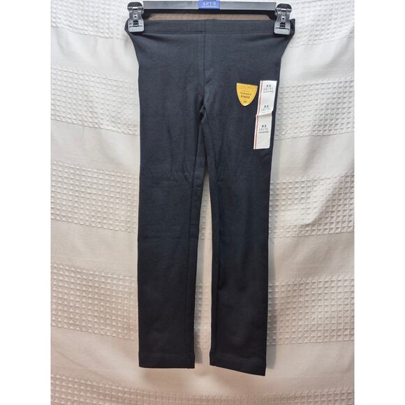 Cat & Jack Leggings Girls Size XS 4-5 Black Stretchy Long Soft Durable 7351 - Picture 1 of 6